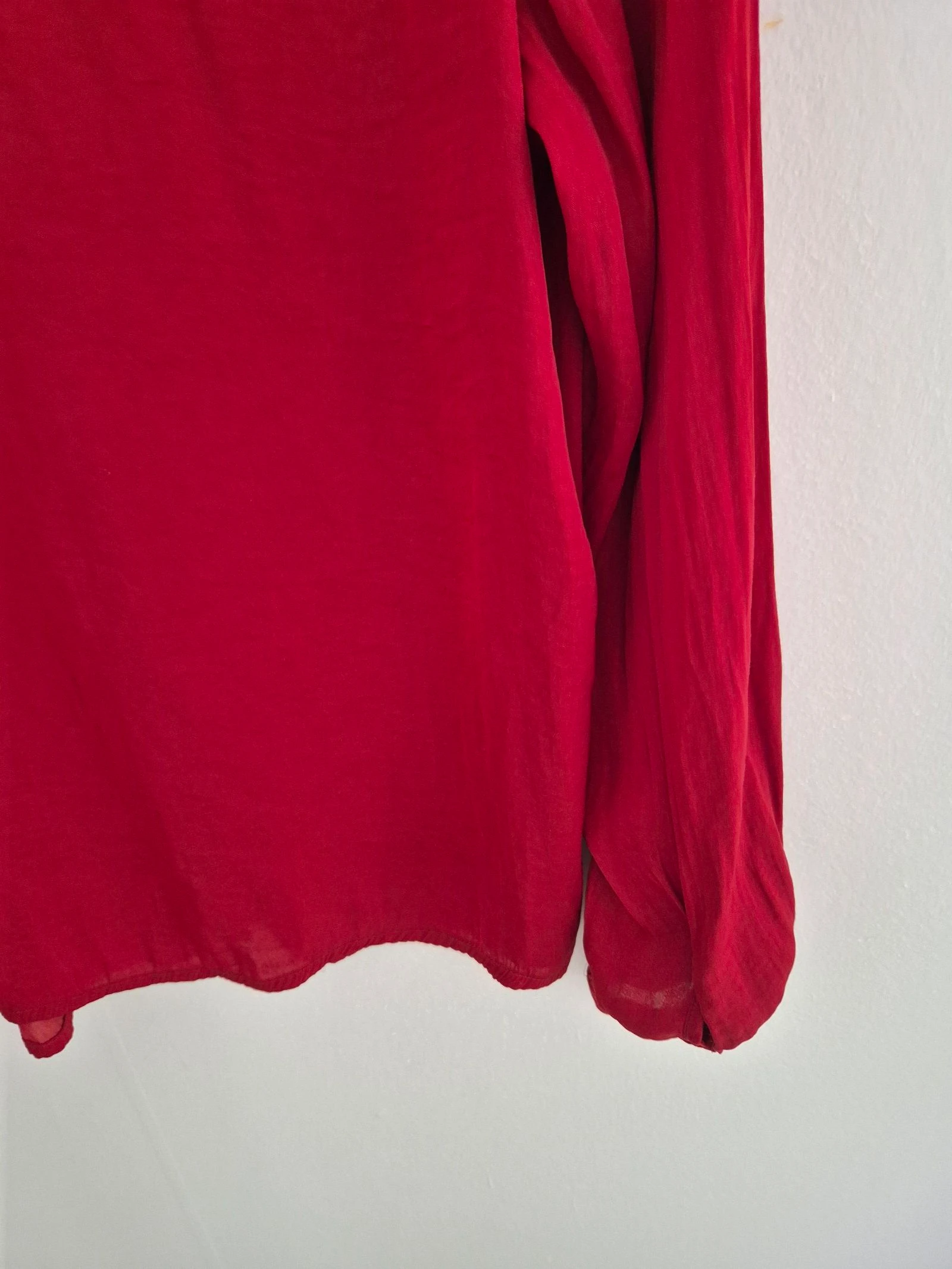 VILA 'Vidreamy' Blusa Roja con Botones | Talla 38 (M) – photo 9
